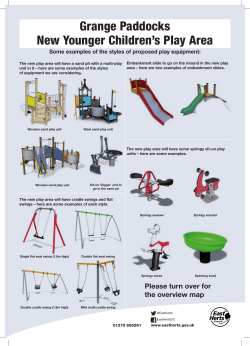 Grange Paddocks New Younger Children`s Play Area