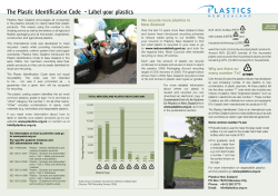 The Plastic Identification Code - Label your