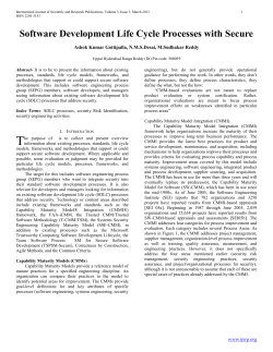 Software Development Life Cycle Processes with Secure