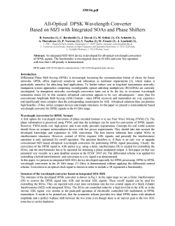 All-Optical DPSK Wavelength Converter Based on MZI with