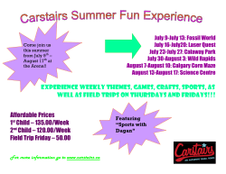 Experience weekly themes, games, crafts, sports, as well as field