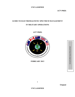 guide to spectrum management in military operations