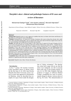 Marjolin`s ulcer: clinical and pathologic features of 83 cases and