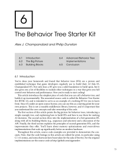 The Behavior Tree Starter Kit