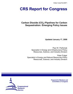 Carbon Dioxide (CO2) Pipelines for Carbon