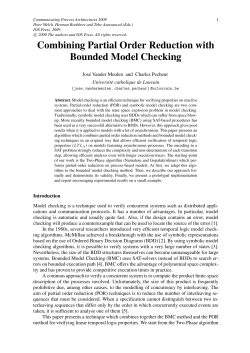 Combining Partial Order Reduction with Bounded Model Checking