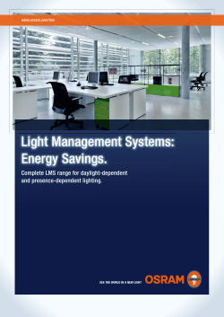 Light Management Systems - Energy Savings