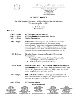 location change - Chemical Sources Association