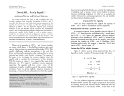 Does 0.999&hellip; Really Equal 1? - The Program of Mathematics