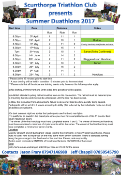 List of dates and venues can be downloaded here