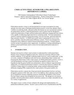 CMOS Active Pixel Sensor for Polarization