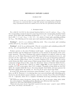 Henselian implies large - Penn Math