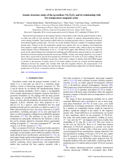 Atomic structure study of the pyrochlore Yb2Ti2O7 and its