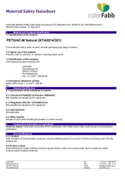 MSDS colorFabb PP-2011