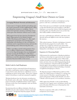 Empowering Uruguay`s Small Store Owners to Grow