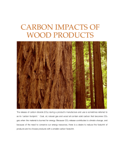Carbon Impacts of Wood Products