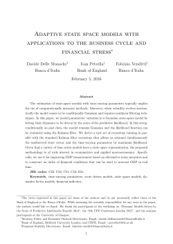 Adaptive state space models with applications to