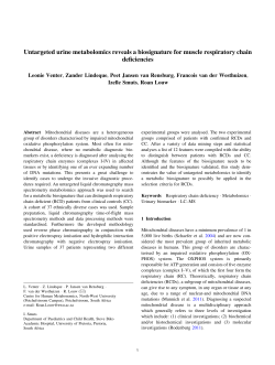 Untargeted urine metabolomics reveals a biosignature for muscle