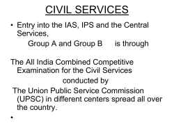 CIVIL SERVICES