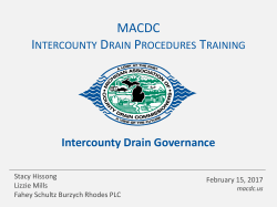 Intercounty Drain Governance