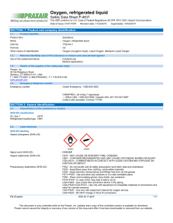 Oxygen, Refrigerated Liquid SDS P-4637