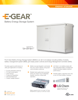 Battery Energy Storage System - E
