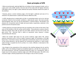 Basic principles of SPR
