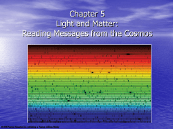 Chapter 5 Light and Matter: Reading Messages from the Cosmos