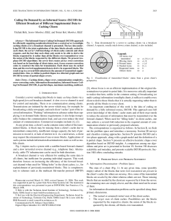 Coding On Demand by an Informed Source (ISCOD)