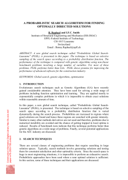 a probabilistic search algorithm for finding optimally directed solutions