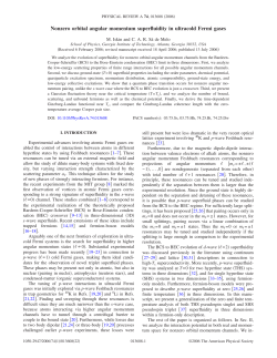 Nonzero orbital angular momentum superfluidity in ultracold Fermi