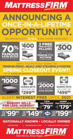 $400&dagger; - Mattress Firm New Mexico