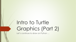 Intro to Turtle Graphics (Part 2)