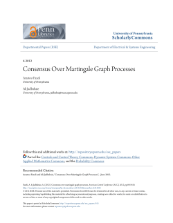 Consensus Over Martingale Graph Processes