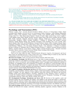 Proof for the 2012-2013 Duke University Bulletin of Undergraduate