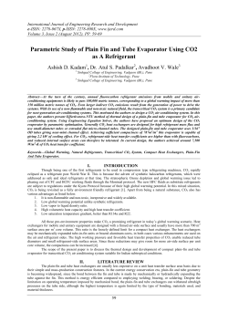 Parametric Study of Plain Fin and Tube Evaporator Using CO2 as A