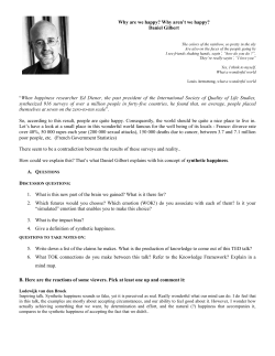 Dan Gilbert-Why are we happy