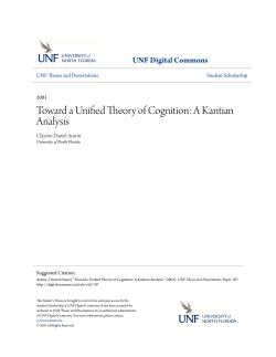 Toward a Unified Theory of Cognition