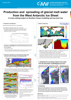 A cross-cutting project on Southern Ocean modelling and sea level