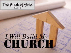 I Will Build My Acts 8:35 Then Philip opened his mouth