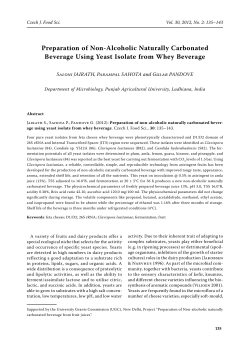 Preparation of Non-Alcoholic Naturally Carbonated Beverage Using