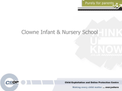 Purely for parents - Clowne Infant And Nursery School