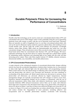 Durable Polymeric Films for Increasing the