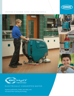 ec-H2O NanoClean Brochure Tennant