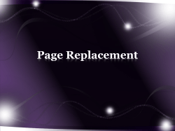 Basic Page Replacement