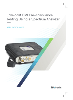 Low-cost EMI Pre-compliance Testing Using a Spectrum