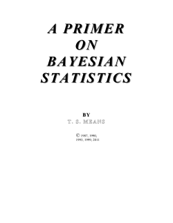 a primer on bayesian bayesian statistics statistics