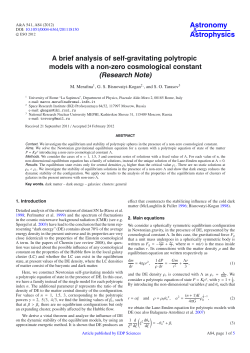 A brief analysis of self-gravitating polytropic models with a non
