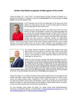 Garden City Realty recognizes its May agents of the month