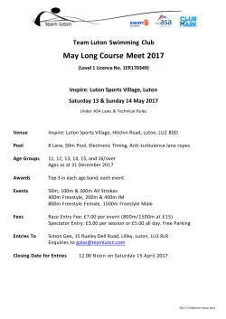May Long Course Meet 2017